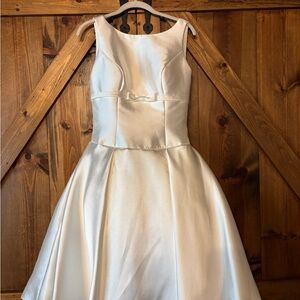 Elegant White Kids Dress